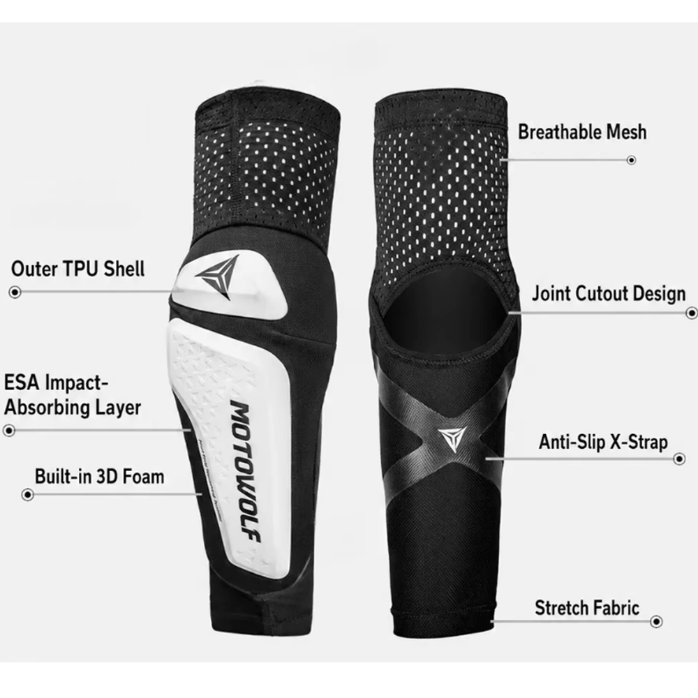 واقيات الكوع للدراجات النارية، - مراجعة Mountain Biking Elbow Pads وسعره
